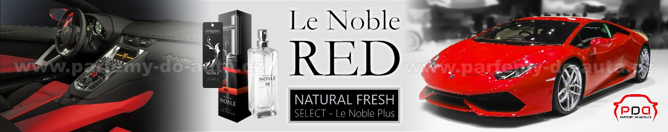 Parfém do auta Le Noble Red - červený Natural Fresh - luxusní vůně do auta